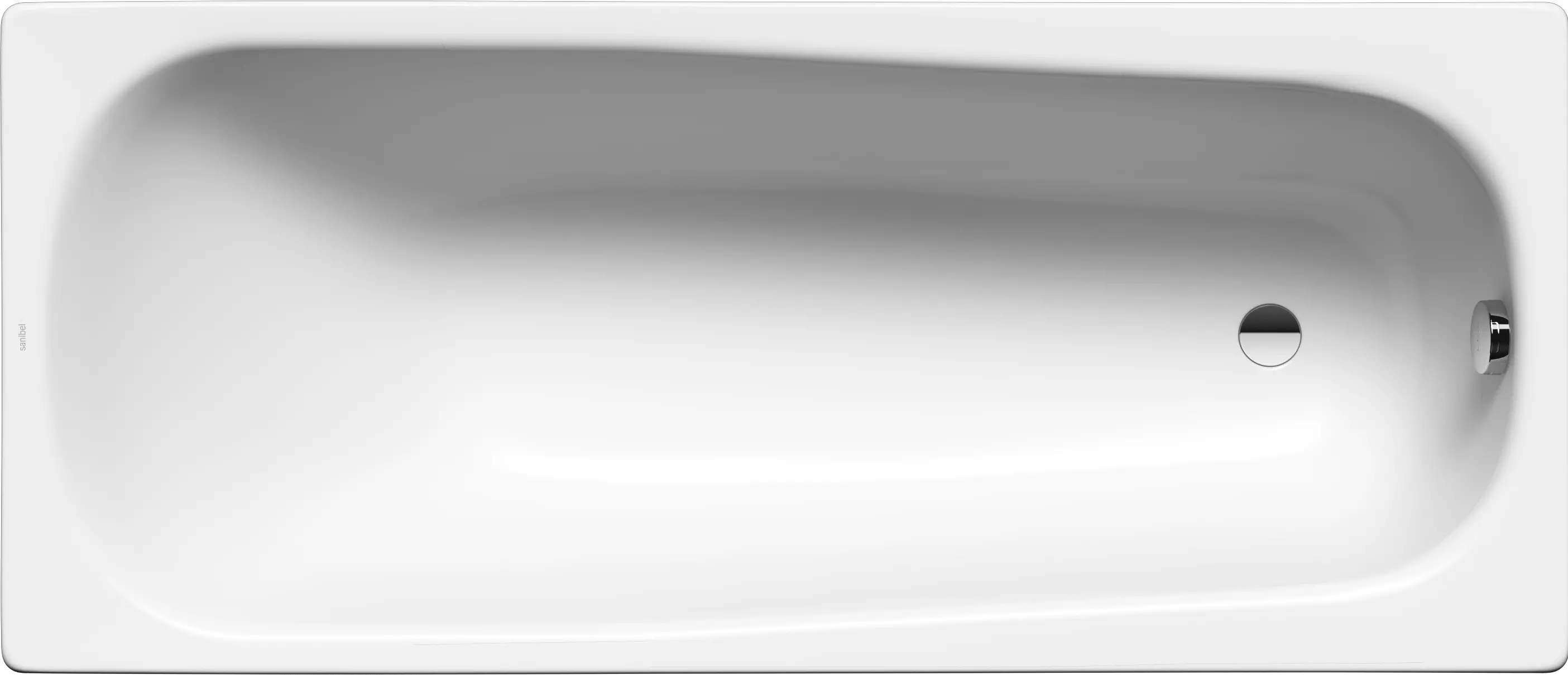 Badundu Badewanne rechteck 1700 × 700 mm, Fußablauf Badundu Badewanne rechteck 1700 × 700 mm, Fußablauf