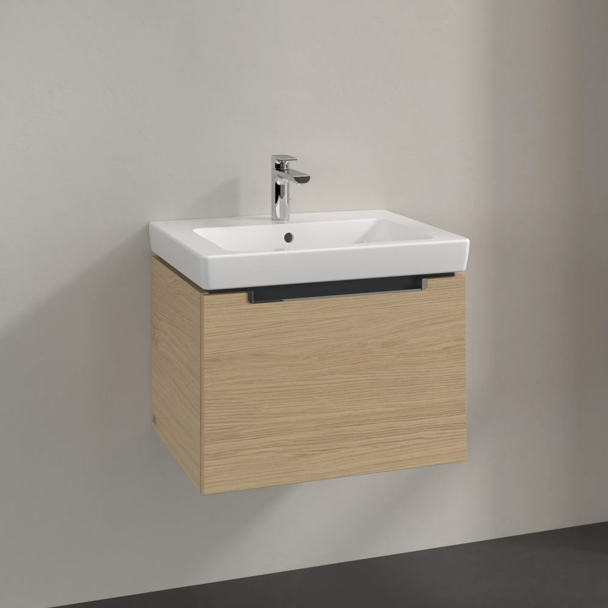 Villeroy & Boch Waschtischunterschrank „Subway 2.0“ 587 × 420 × 454 mm Nordic Oak, für Becken mittig, ohne Beleuchtung Villeroy & Boch Waschtischunterschrank „Subway 2.0“ 587 × 420 × 454 mm Nordic Oak, für Becken mittig, ohne Beleuchtung