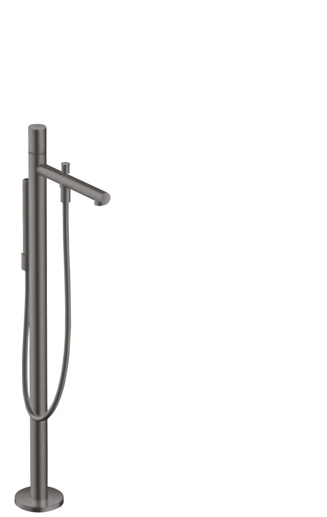 Hansgrohe AXOR Uno Einhebel-Wannenmischer bodenstehend mit Zerogriff, Brushed Black Chrome, Ausladung 244 mm Hansgrohe AXOR Uno Einhebel-Wannenmischer bodenstehend mit Zerogriff, Brushed Black Chrome, Ausladung 244 mm