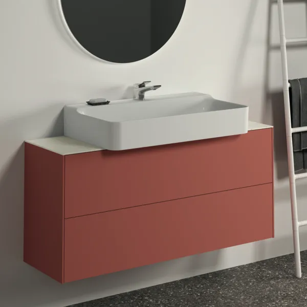 Ideal Standard Waschtischunterschrank „Conca“ 120 × 54 × 37,3 cm Sunset matt lackiert