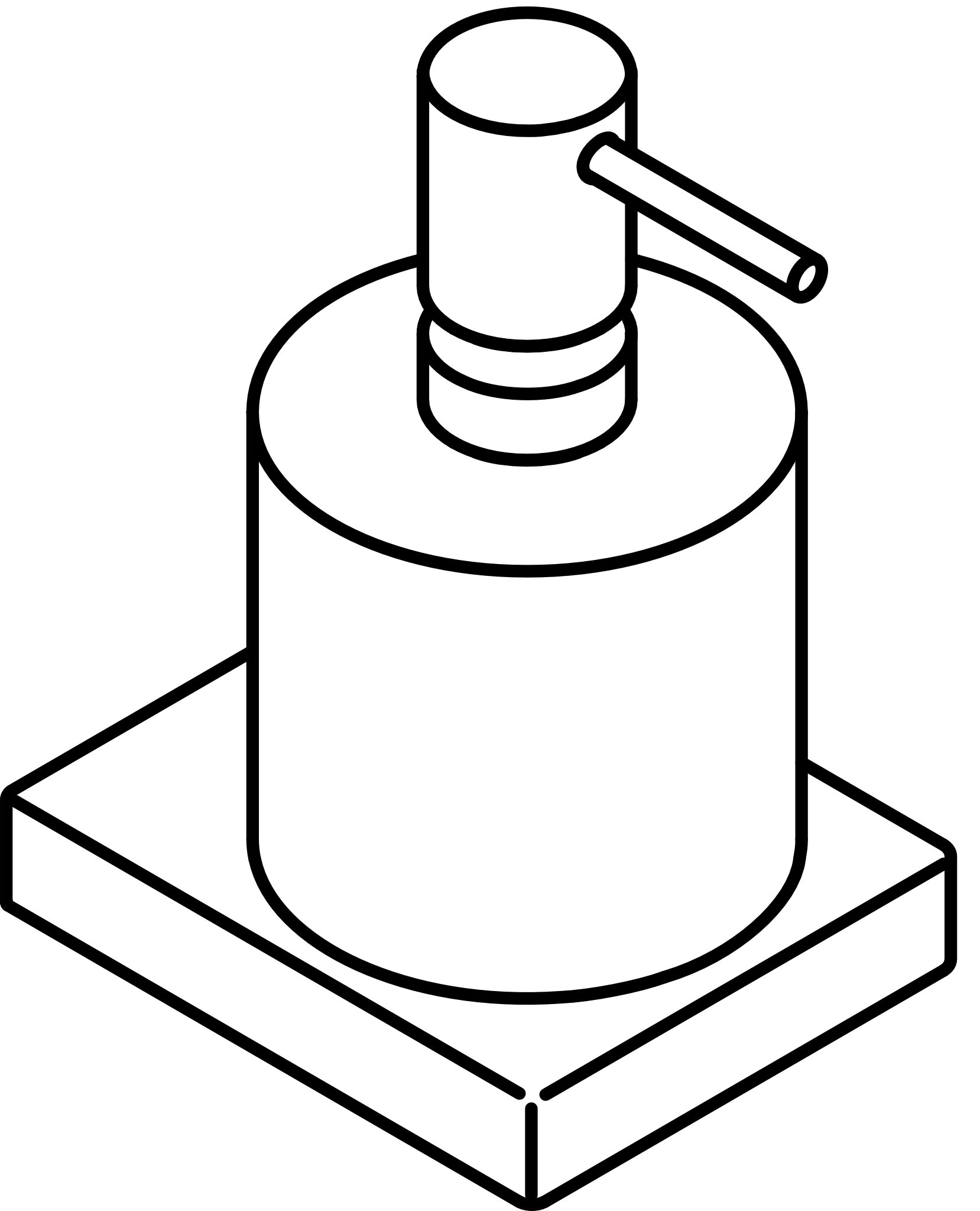 HEWI Seifenspender „System 100“ 11,4 × 8,7 × 15,8 cm