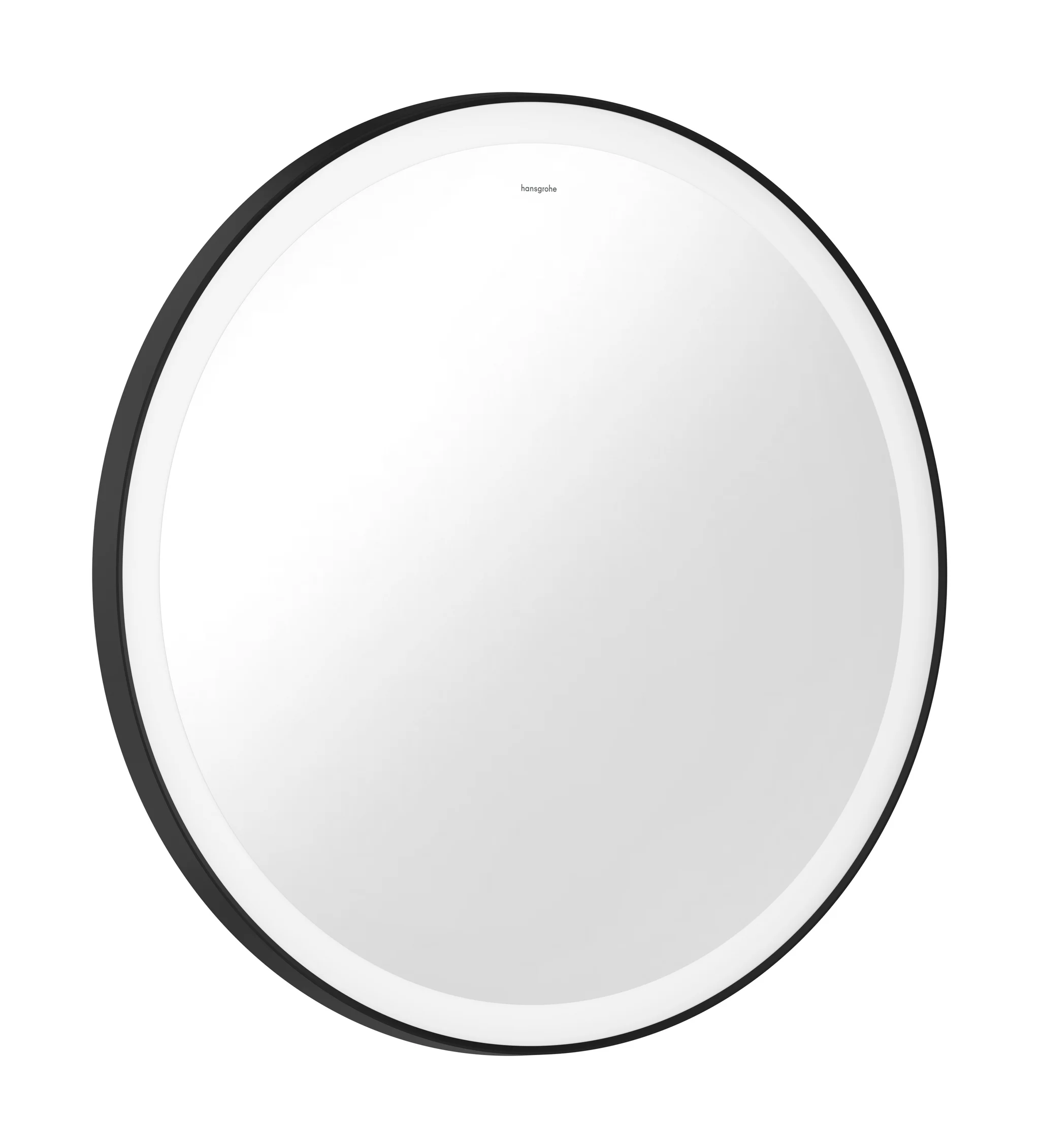 Hansgrohe Xarita Lite S Spiegel mit runder LED-Beleuchtung IR Sensor MSW, Mattschwarz, Maße: 700 x 700 x 30 mm