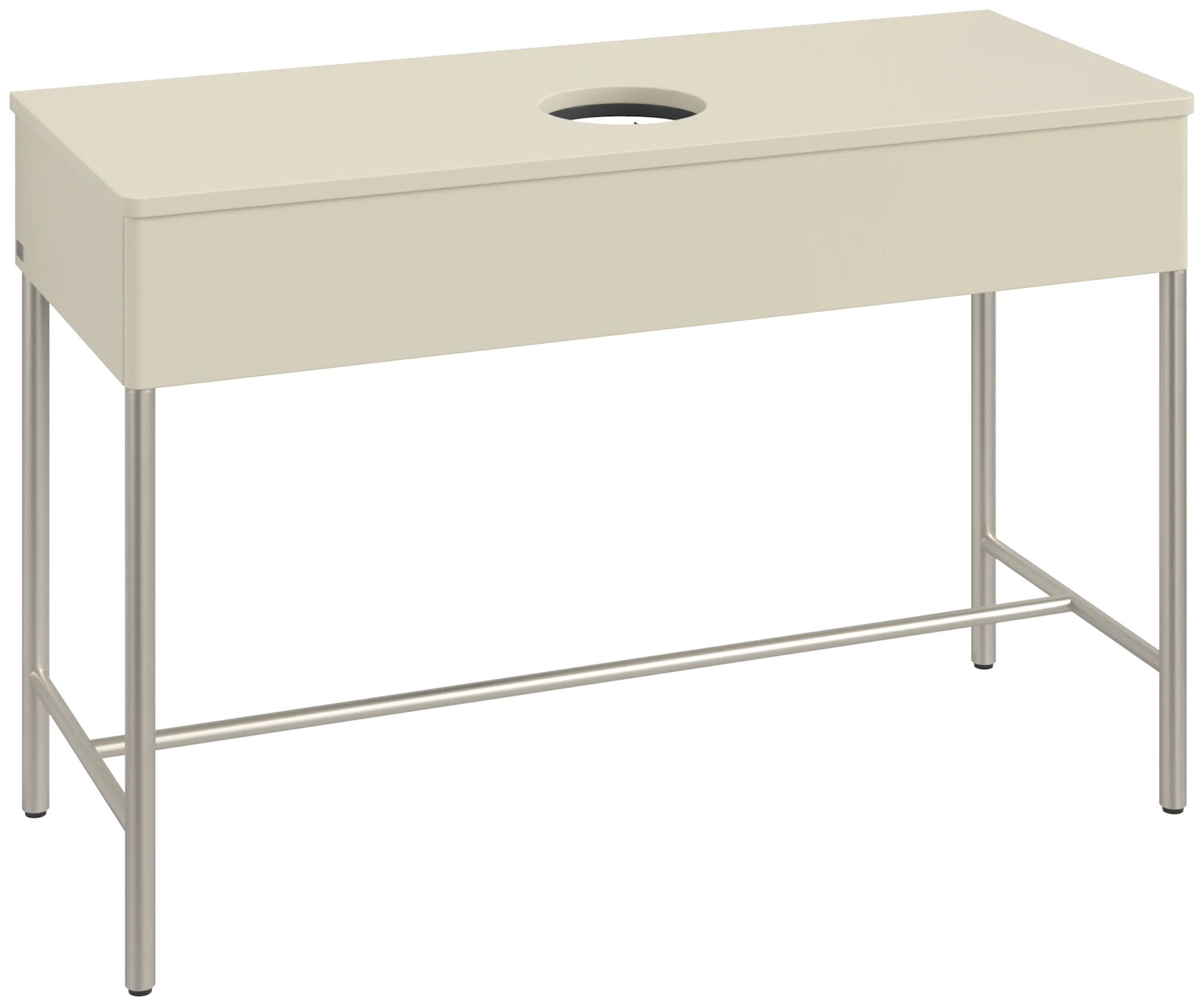 Villeroy & Boch Waschbeckenunterschrank Artis K62010, Silk Grey Matt Lacquer, 1.200 x 782 x 500 mm, mit Metallgestell und Push-to-open Funktion