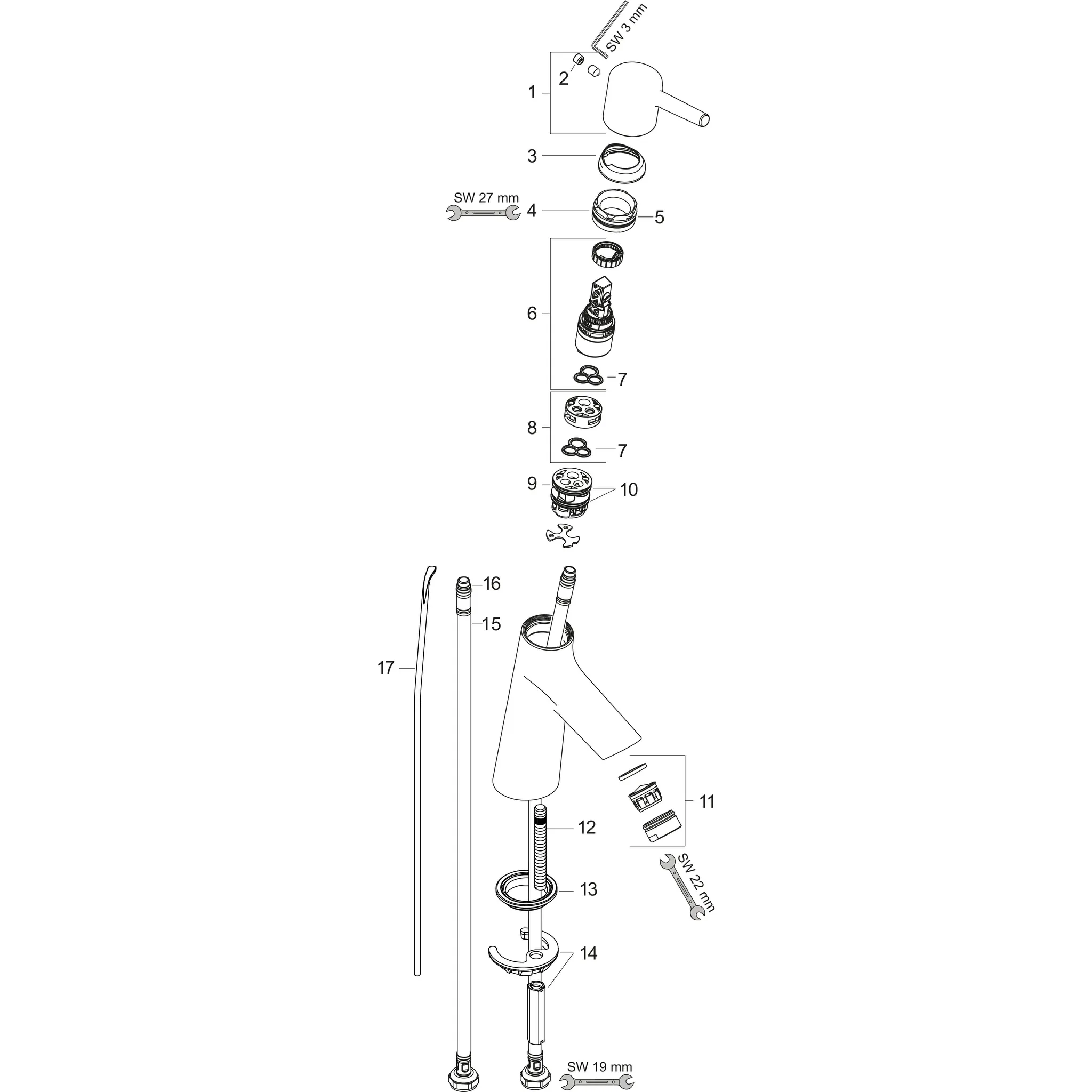Waschtischmischer 80 Talis S CoolStart chrom Waschtischmischer 80 Talis S CoolStart chrom