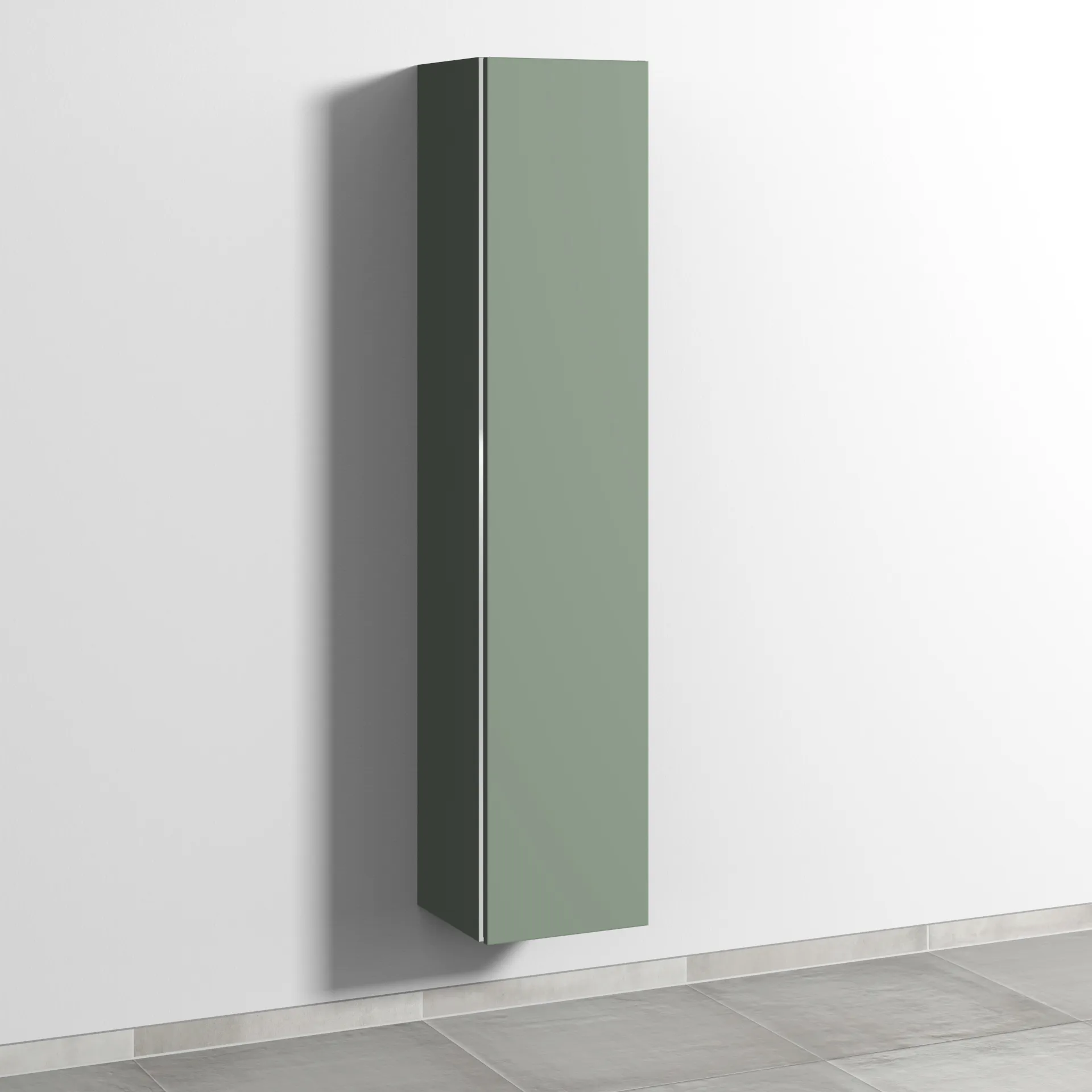 Sanipa Hochschrank „3way“ 350 × 1700 × 345 mm Anschlag rechts, in Soft-Green, Anschlag rechts