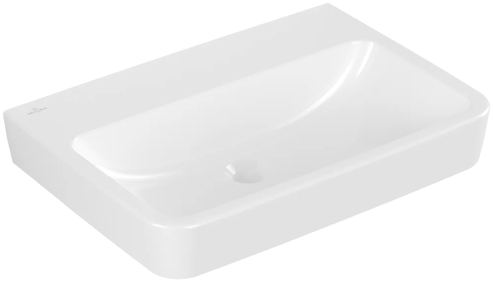 Villeroy & Boch O.novo Wandwaschbecken Eckig Weiß Alpin 650x460x175mm