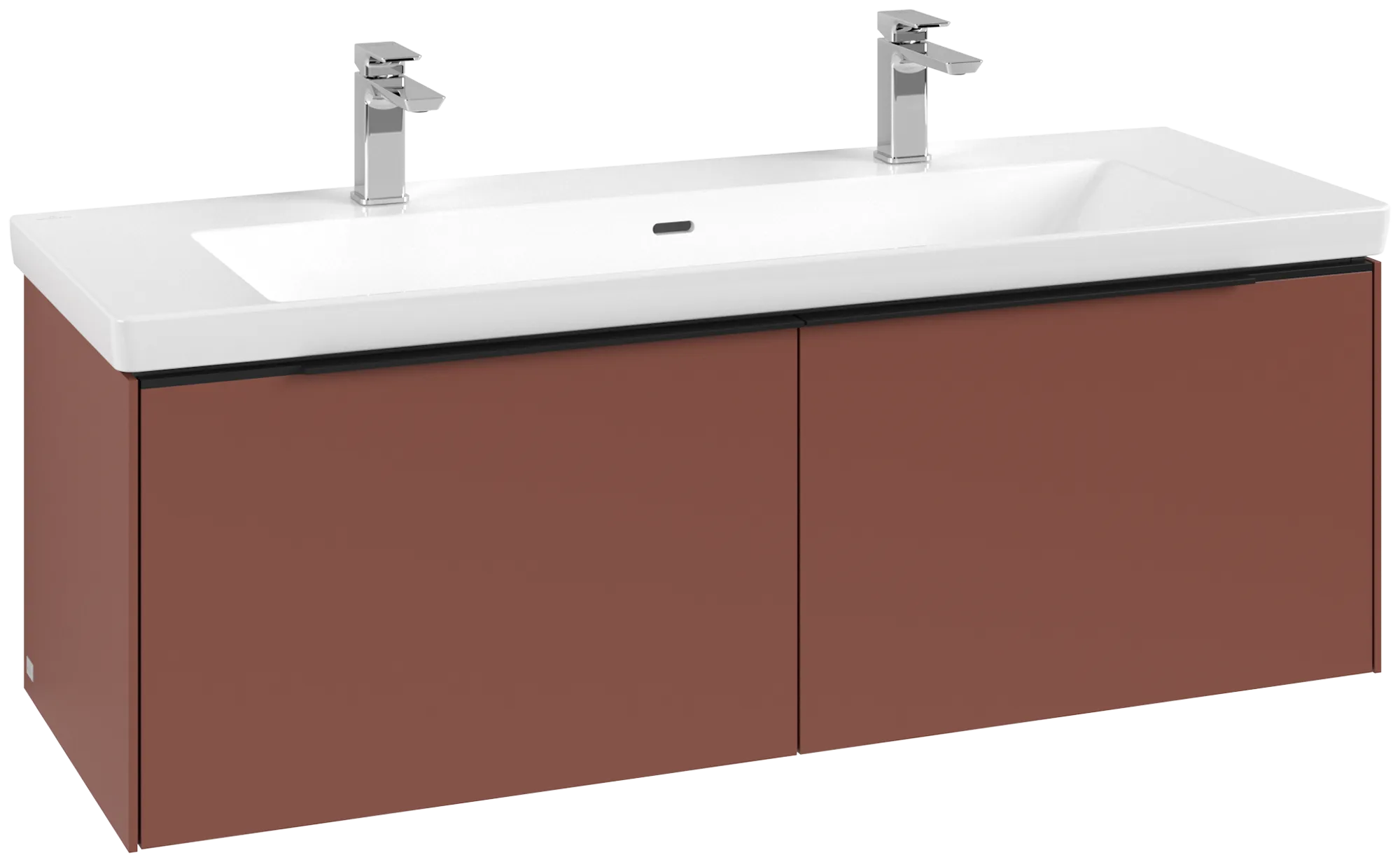 Villeroy & Boch Subway 3.0 Waschbeckenunterschrank C601L1, 1272 x 429 x 478 mm, Wine Red