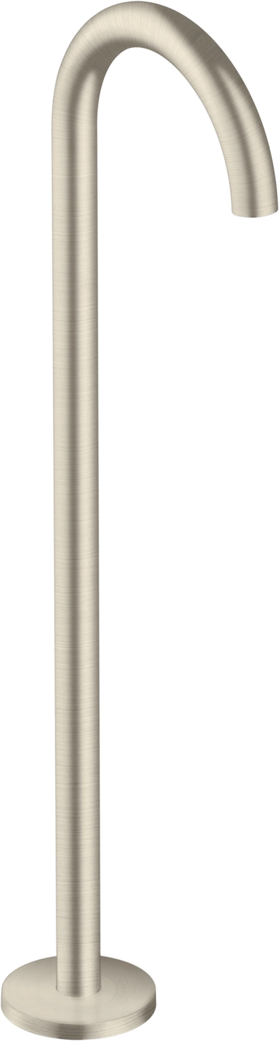 Hansgrohe AXOR Uno Wanneneinlauf gebogen bodenstehend Brushed Nickel Ausladung 226 mm freistehende Montage maximale Durchflussmenge 18 l/min Normalstrahl Hansgrohe AXOR Uno Wanneneinlauf gebogen bodenstehend Brushed Nickel Ausladung 226 mm freistehende Montage maximale Durchflussmenge 18 l/min Normalstrahl