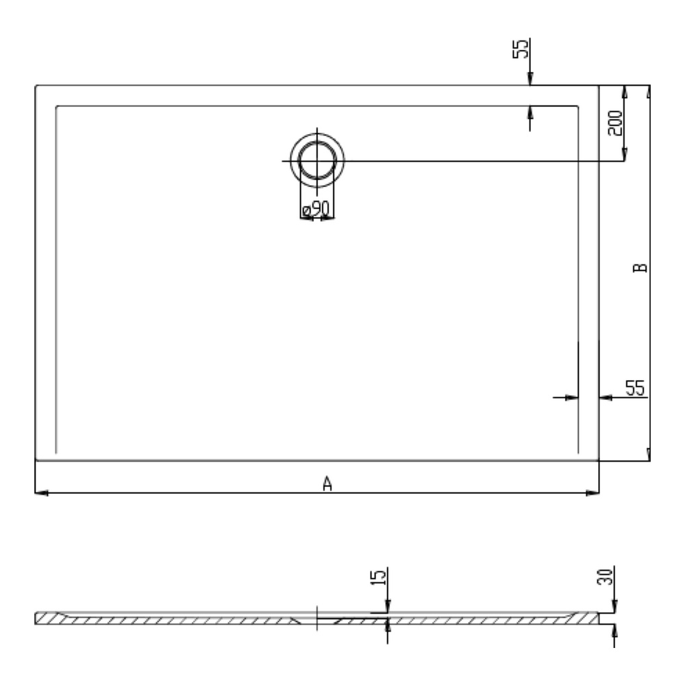 Hoesch Muna Duschwanne 1200x800x30, Mineralguss Solique, Weiß Hoesch Muna Duschwanne 1200x800x30, Mineralguss Solique, Weiß
