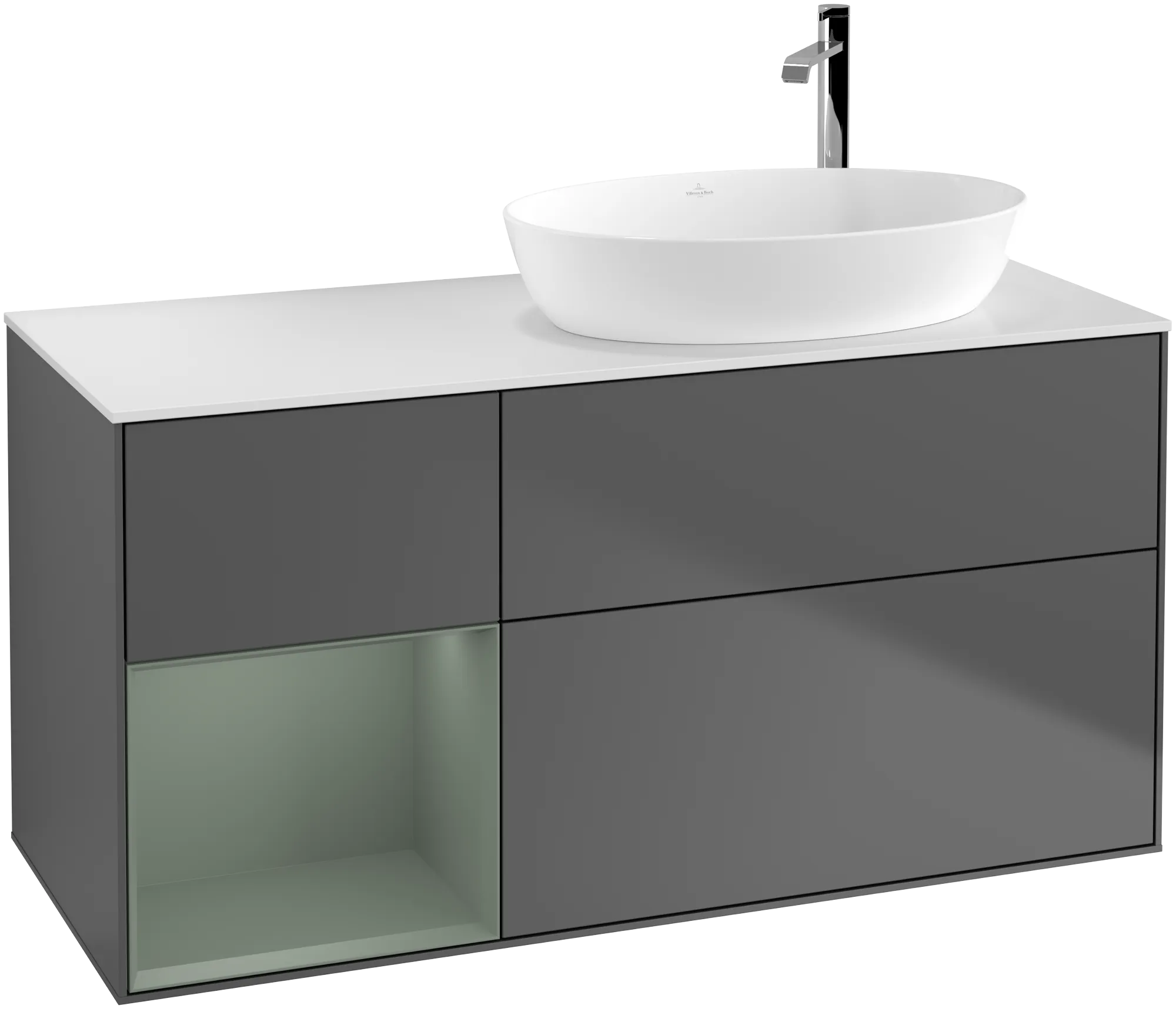 Villeroy & Boch Finion Waschbeckenunterschrank F92 1200x603x501mm anthrazit