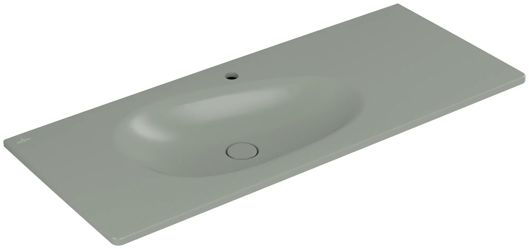 Villeroy & Boch Antao Schrankwaschtisch 1200x500mm, TitanCeram, links, Morning Green CeramicPlus