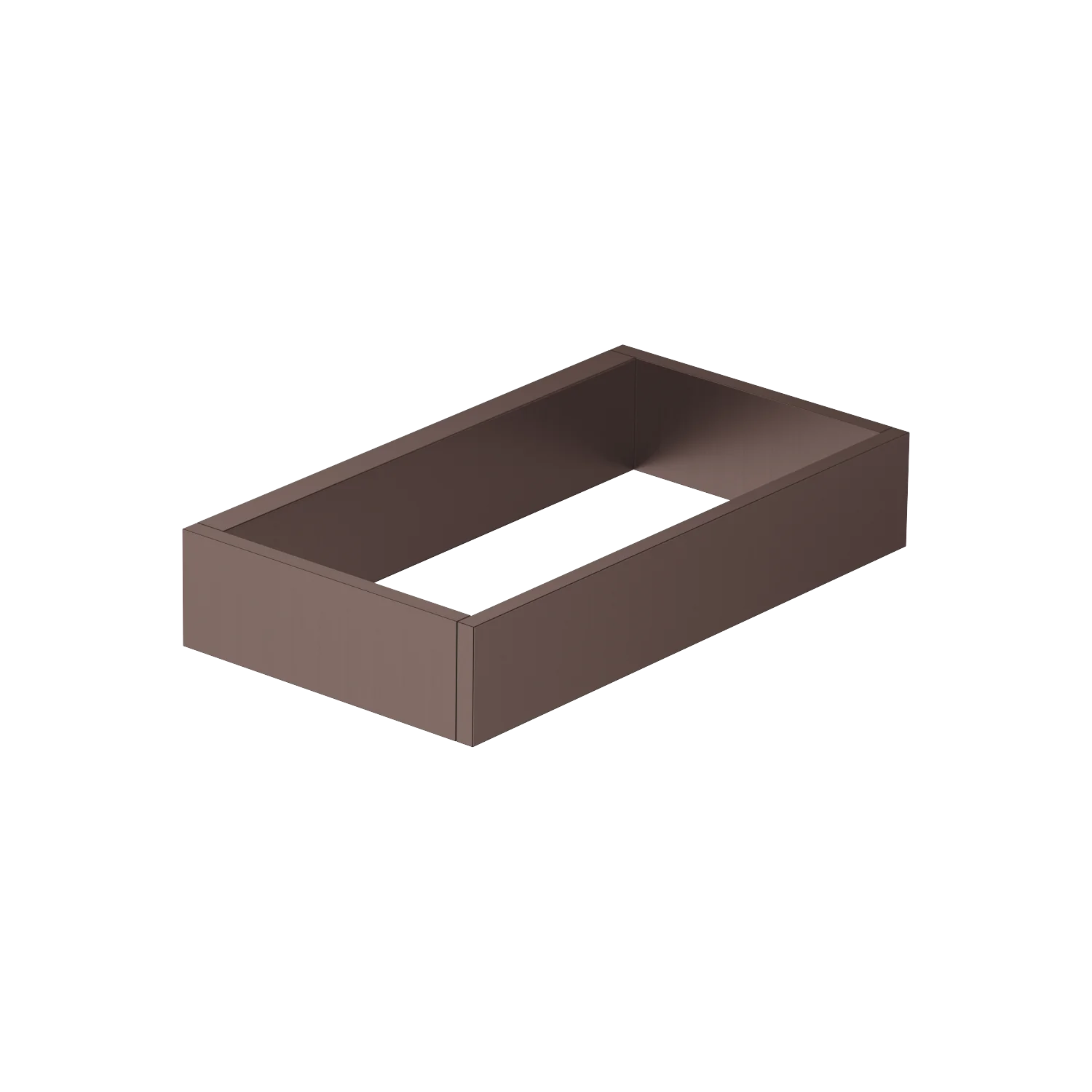 Dornbracht Handtuchring eckig SERIENSPEZIFISCH Dark Bronze gebürstet PVD, Breite 190 mm, Höhe 35 mm, Ausladung 105 mm