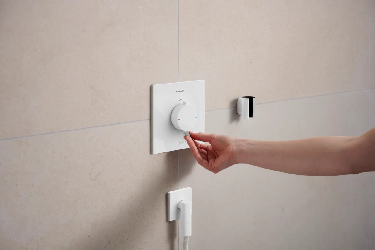 Hansgrohe Ecostat Comfort E Thermostat Unterputz, 1 Verbraucher, Mattweiß