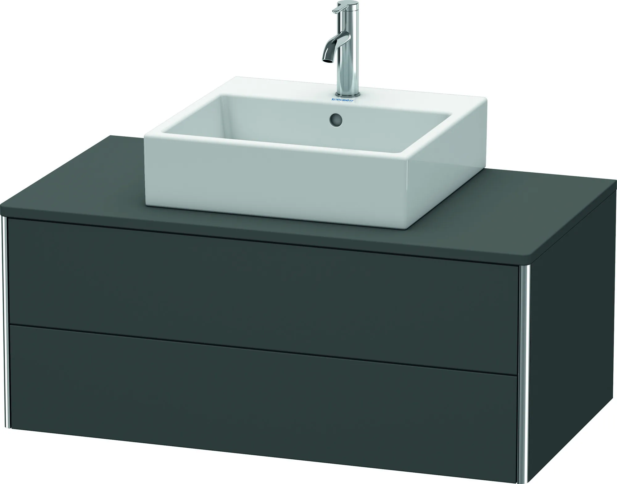 Duravit Waschtischunterschrank wandhängend „XSquare“ 100 × 40 × 54,8 cm Graphit Matt Duravit Waschtischunterschrank wandhängend „XSquare“ 100 × 40 × 54,8 cm Graphit Matt