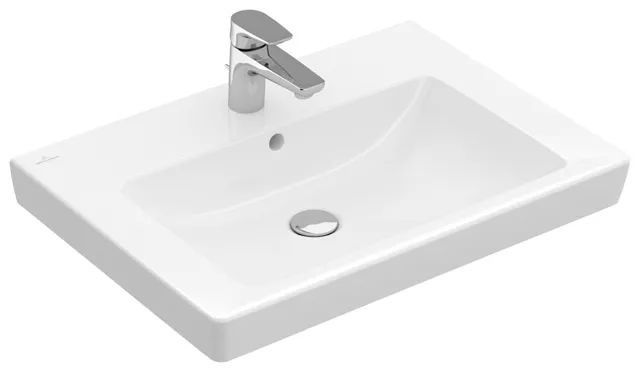 Villeroy & Boch Wandwaschtisch für Montage mit Möbel „Subway 2.0“ 650 × 470 × 150 mm, mit Hahnlochbohrung, Hahnlochposition mittig, mit Hahnlochbank in Weiß Alpin Villeroy & Boch Wandwaschtisch für Montage mit Möbel „Subway 2.0“ 650 × 470 × 150 mm, mit Hahnlochbohrung, Hahnlochposition mittig, mit Hahnlochbank in Weiß Alpin