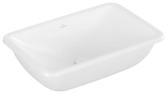 Villeroy & Boch Unterbauwaschtisch aus TitanCeram „Loop & Friends“ 600 × 405 × 185 mm, ohne Hahnlochbohrung in Stone White Villeroy & Boch Unterbauwaschtisch aus TitanCeram „Loop & Friends“ 600 × 405 × 185 mm, ohne Hahnlochbohrung in Stone White