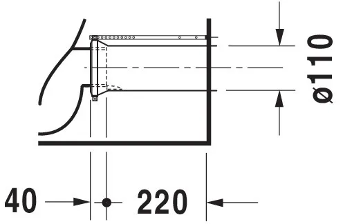 Stand-WC Kombi Starck 1 640 mm Tiefspüler, fürSPK, Abg.Vario, weiß Stand-WC Kombi Starck 1 640 mm Tiefspüler, fürSPK, Abg.Vario, weiß