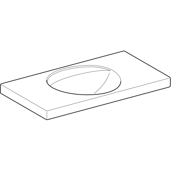 Wandwaschtisch mit Ablagefläche „Preciosa“, rechteckig 100 × 55 cm in weiß alpin Wandwaschtisch mit Ablagefläche „Preciosa“, rechteckig 100 × 55 cm in weiß alpin