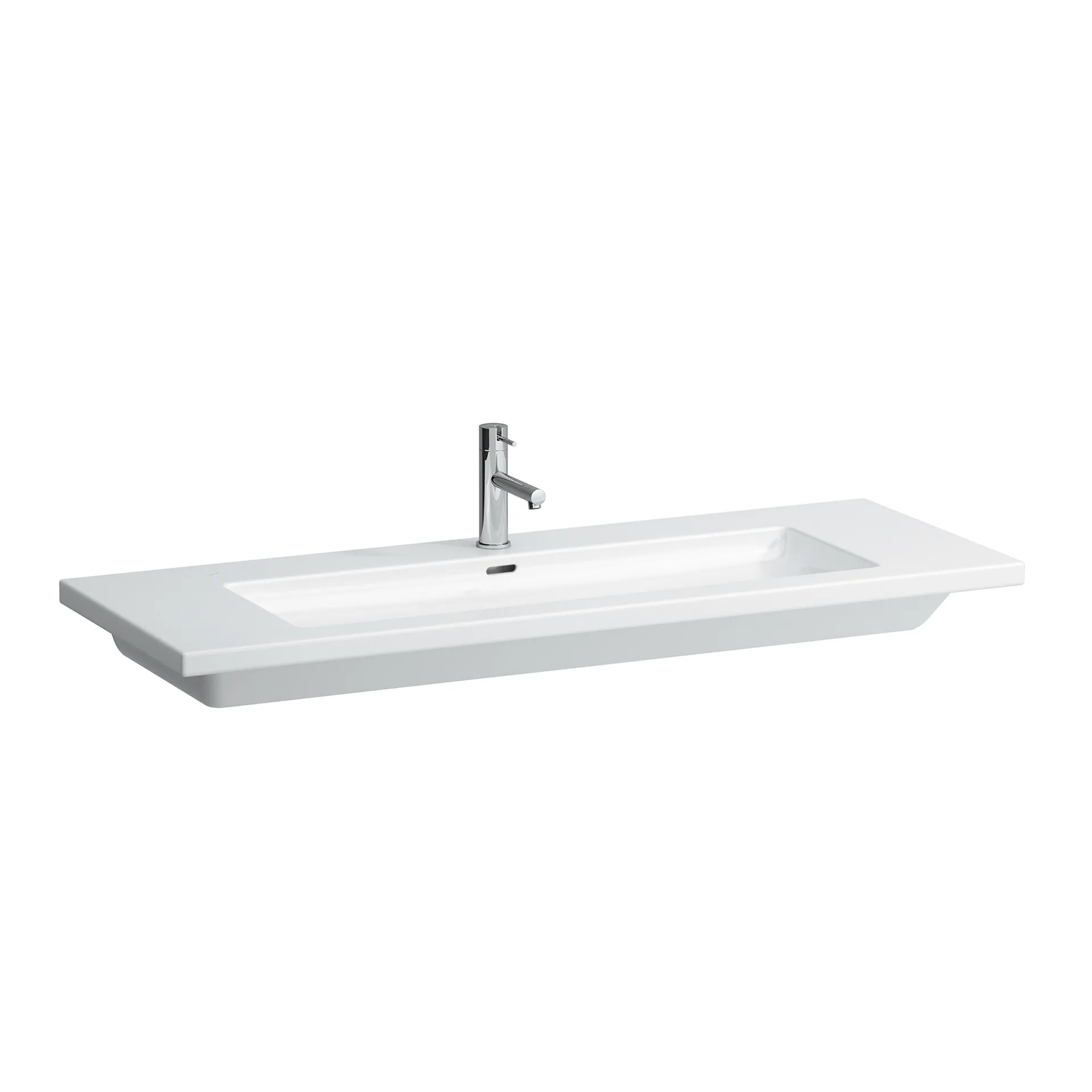 Waschtisch LIVING SQUARE 480x1300x120 1 Hahnloch mit Überlauf weiß