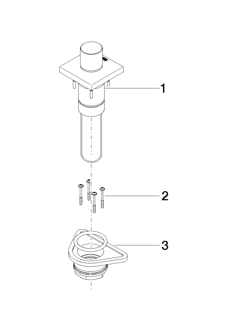 Bedienelement für Unterputzmontage ERSATZTEILE Chrom 04209705900 Bedienelement für Unterputzmontage ERSATZTEILE Chrom 04209705900