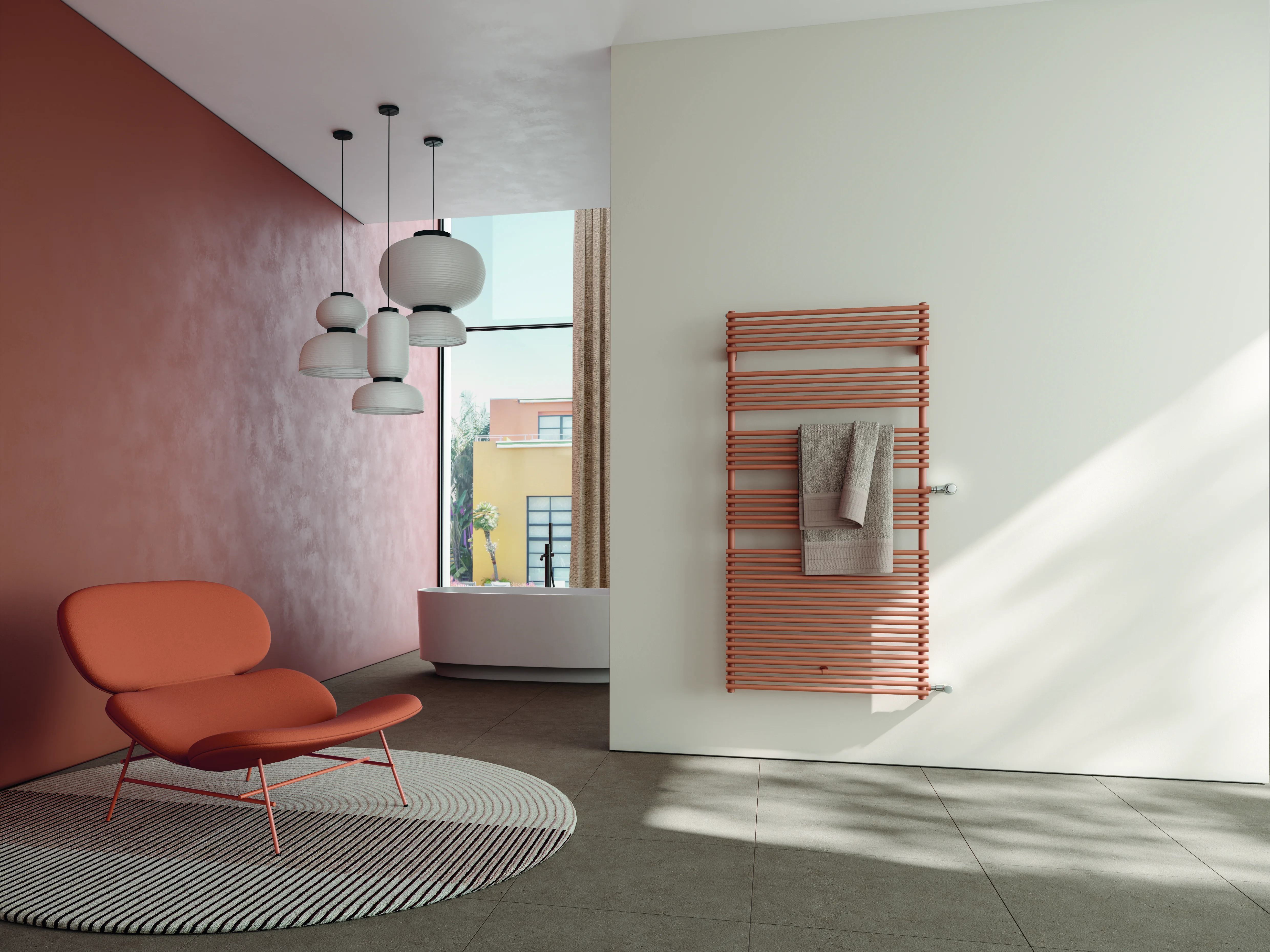 Arbonia Design-Heizkörper „Bagnotherm® Flex“ 50 × 180 cm in Weiß (RAL 9016)