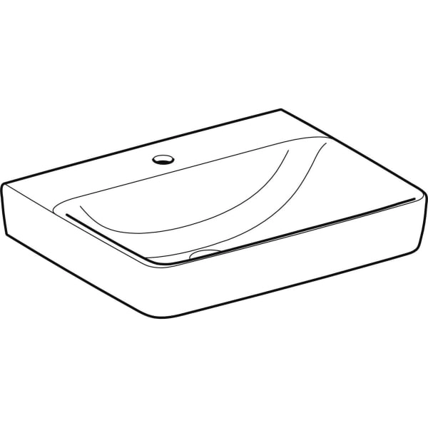 Wandwaschtisch „Renova Plan“, rechteckig 60 × 48 cm in weiß alpin Wandwaschtisch „Renova Plan“, rechteckig 60 × 48 cm in weiß alpin