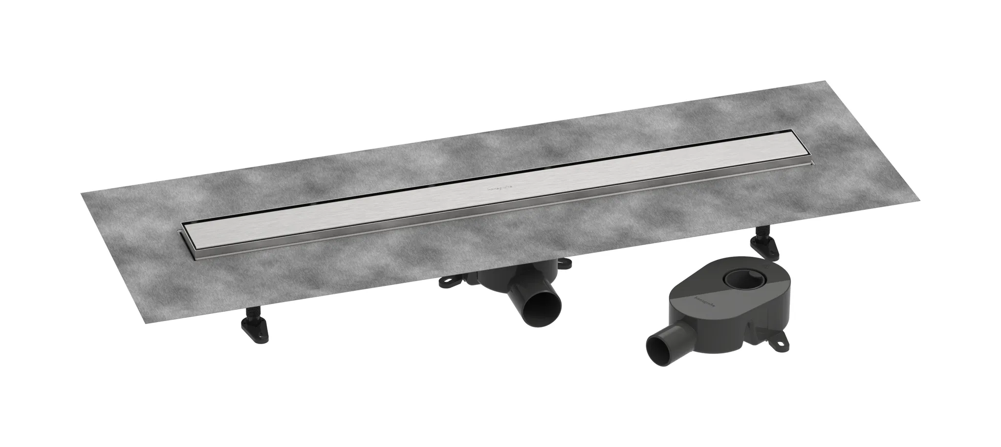 Hansgrohe RainDrain Go Komplettset Duschrinne 800 rückseitig befliesbar Hansgrohe RainDrain Go Komplettset Duschrinne 800 rückseitig befliesbar