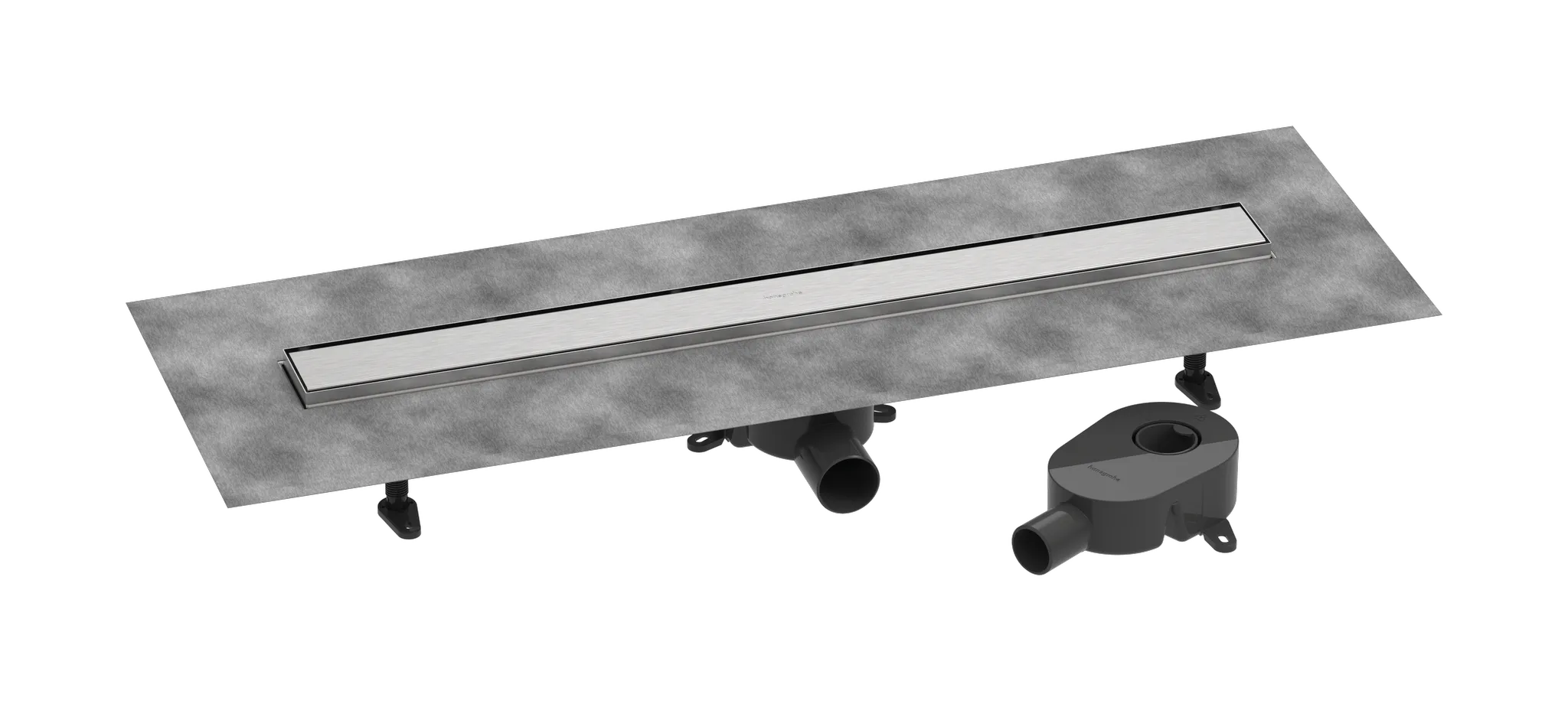 Hansgrohe RainDrain Go Komplettset Duschrinne 800 rückseitig befliesbar Hansgrohe RainDrain Go Komplettset Duschrinne 800 rückseitig befliesbar