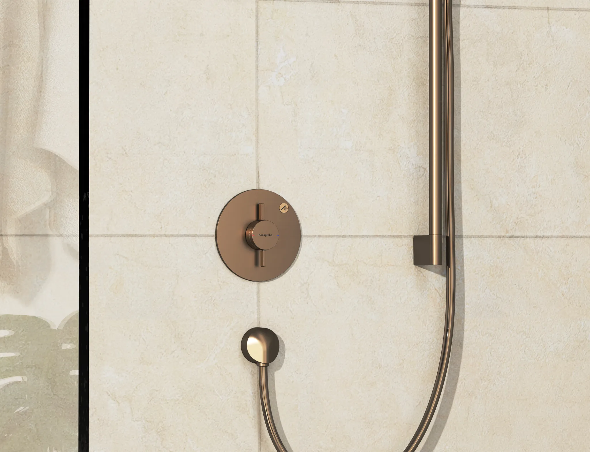 Hansgrohe DuoTurn S Mischer Unterputz für 1 Verbraucher, Brushed Bronze Hansgrohe DuoTurn S Mischer Unterputz für 1 Verbraucher, Brushed Bronze