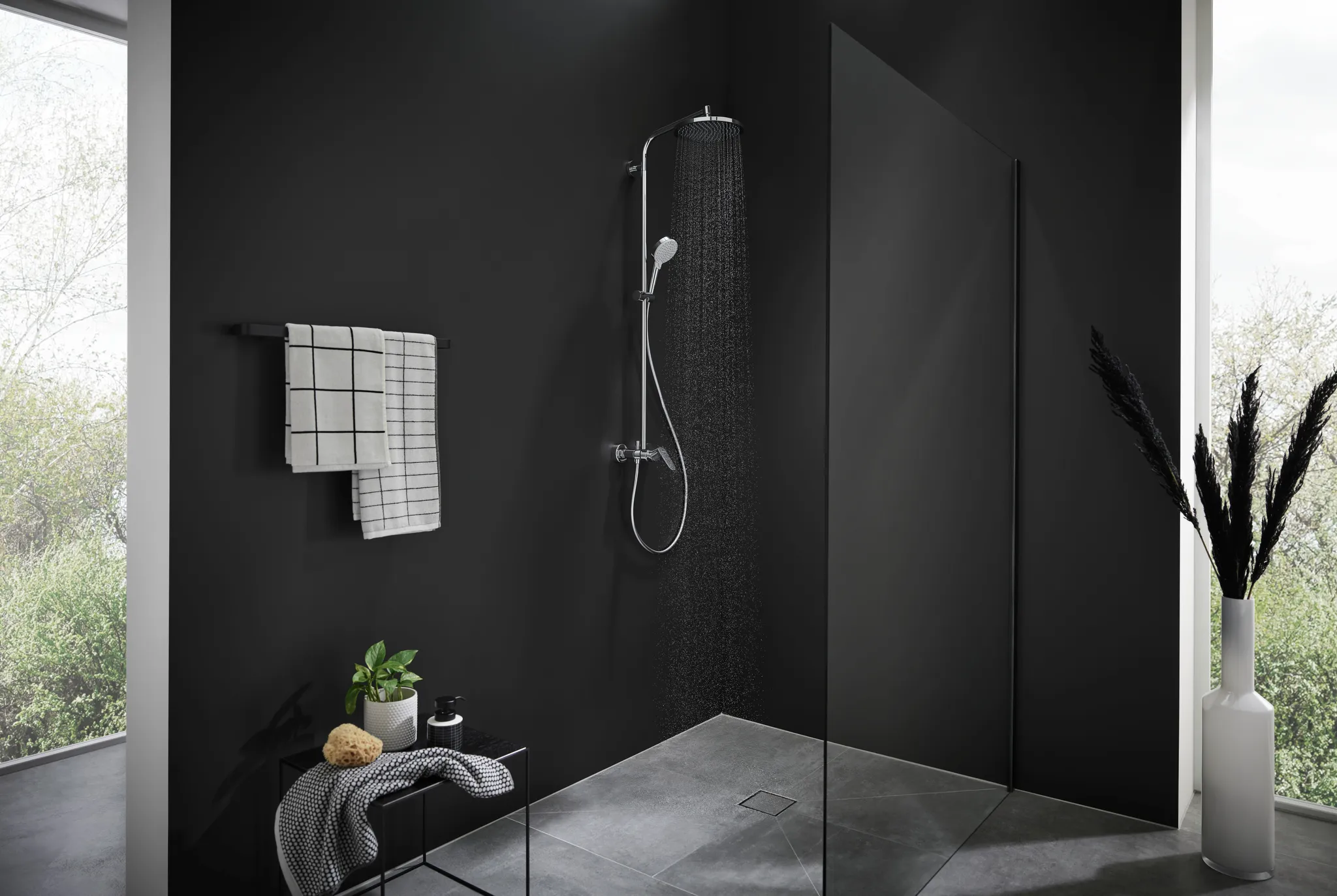 Showerpipe Crometta S 240 Einhebelmischer chrom