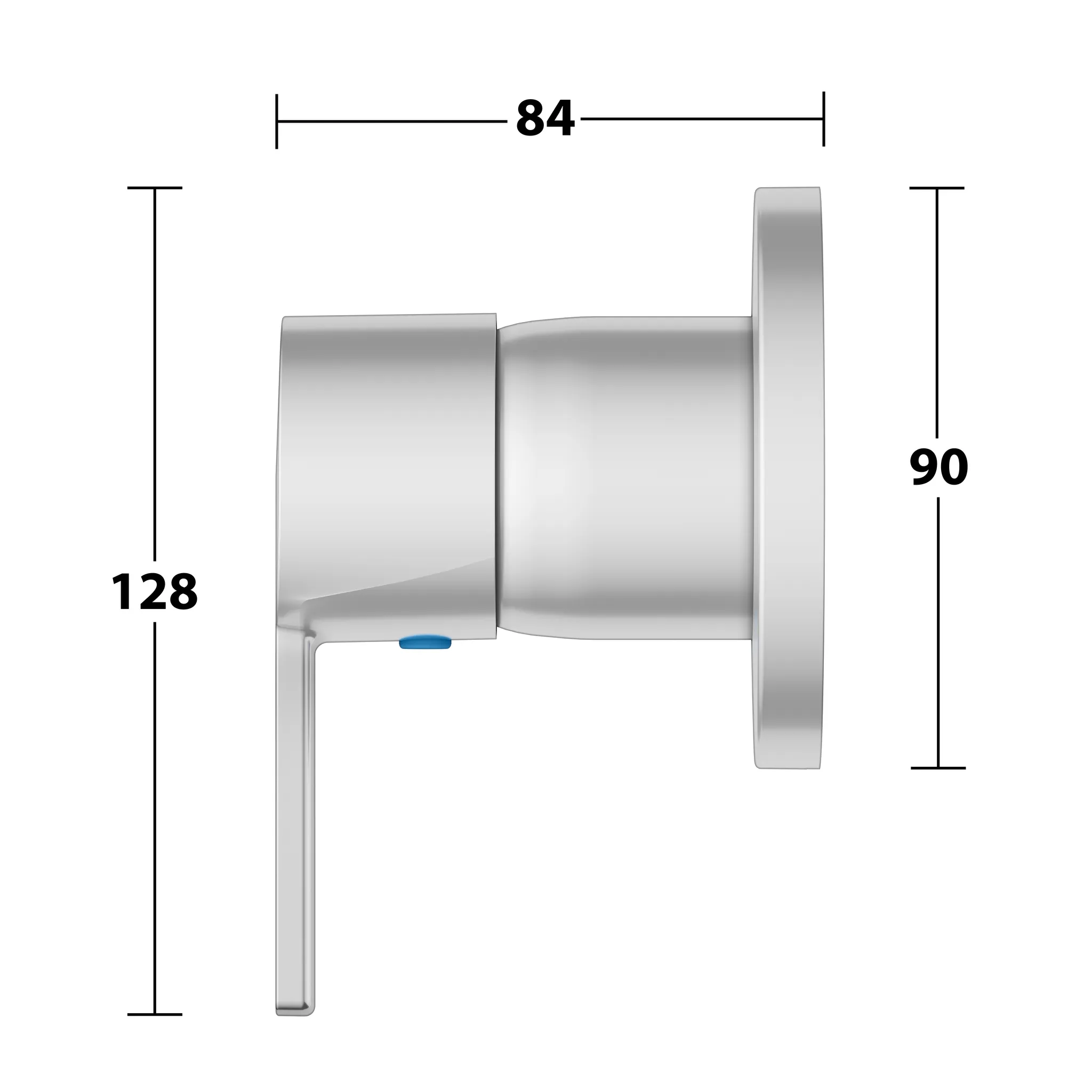 KEUCO PLAN BLUE Einhebelmischer Unterputz Aluminium-finish KEUCO PLAN BLUE Einhebelmischer Unterputz Aluminium-finish