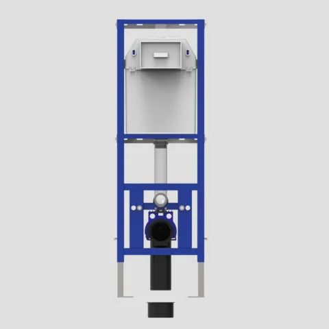WC-Eckmontageelement 995 SC mit kleiner Revisionsöffnung, 1120 mm
