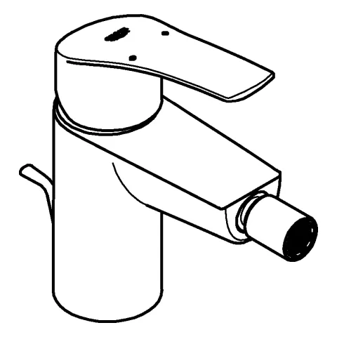 Einhand-Bidetbatterie Eurosmart 32929_3, Einlochmontage, Temperaturbegrenzer, Zugstangen-Ablaufgarnitur, matt black Einhand-Bidetbatterie Eurosmart 32929_3, Einlochmontage, Temperaturbegrenzer, Zugstangen-Ablaufgarnitur, matt black