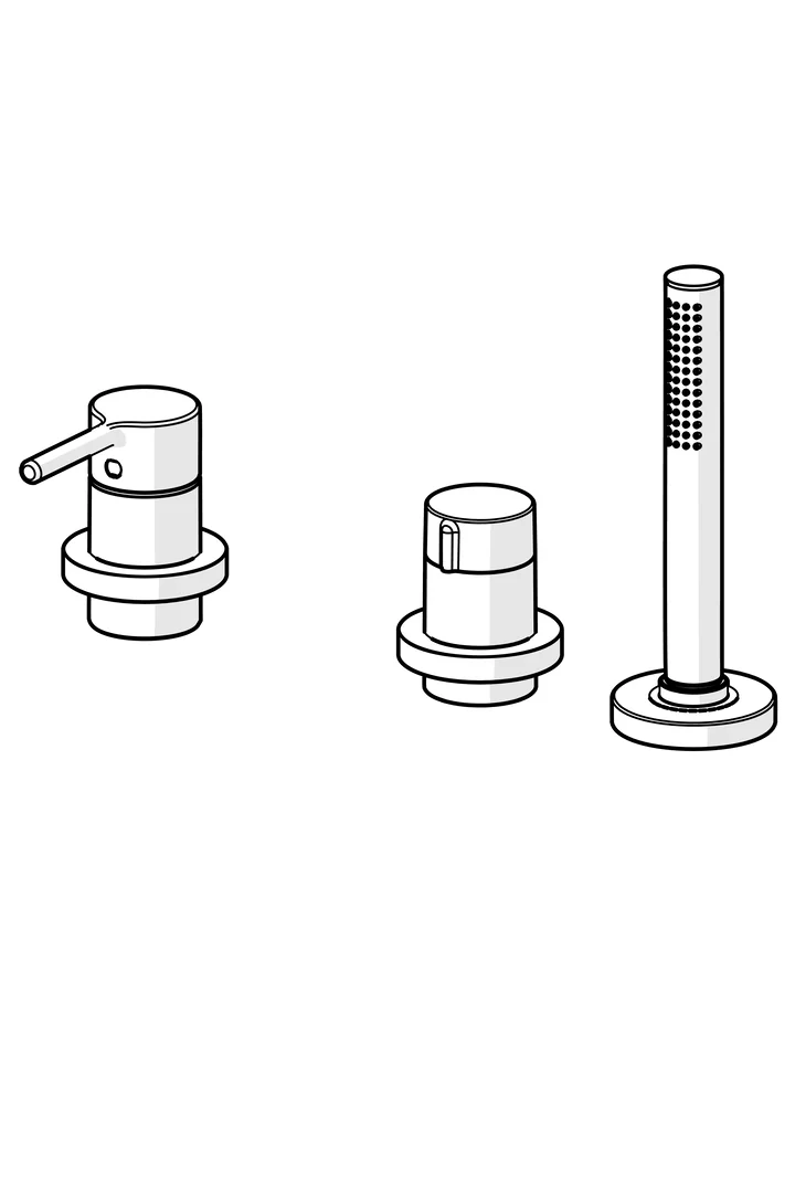 HansaVANTIS Style Wannenarmatur EHM FM-Set f. Wafü/Br. HansaVANTIS Style 5470 Ros. rund 1-strahlig chr HansaVANTIS Style Wannenarmatur EHM FM-Set f. Wafü/Br. HansaVANTIS Style 5470 Ros. rund 1-strahlig chr