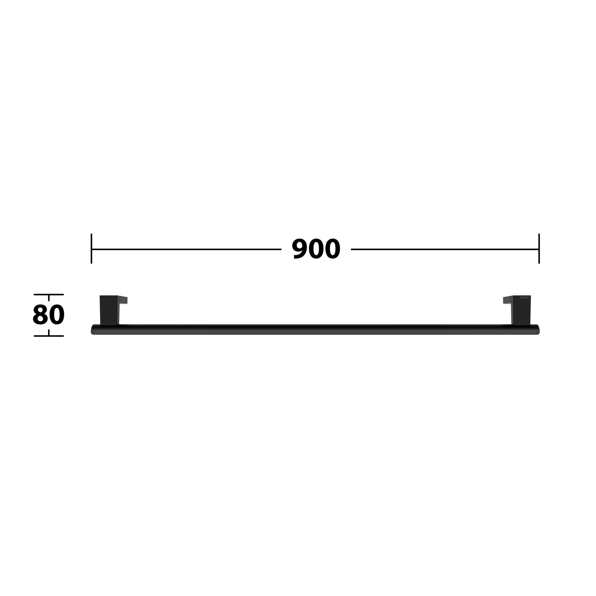 KEUCO AXESS Haltegriff 900 mm schwarz matt KEUCO AXESS Haltegriff 900 mm schwarz matt