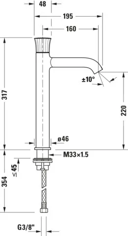 Einhand-Waschtischarmatur „White Tulip“ Ausladung 160 mm in Chrom Einhand-Waschtischarmatur „White Tulip“ Ausladung 160 mm in Chrom