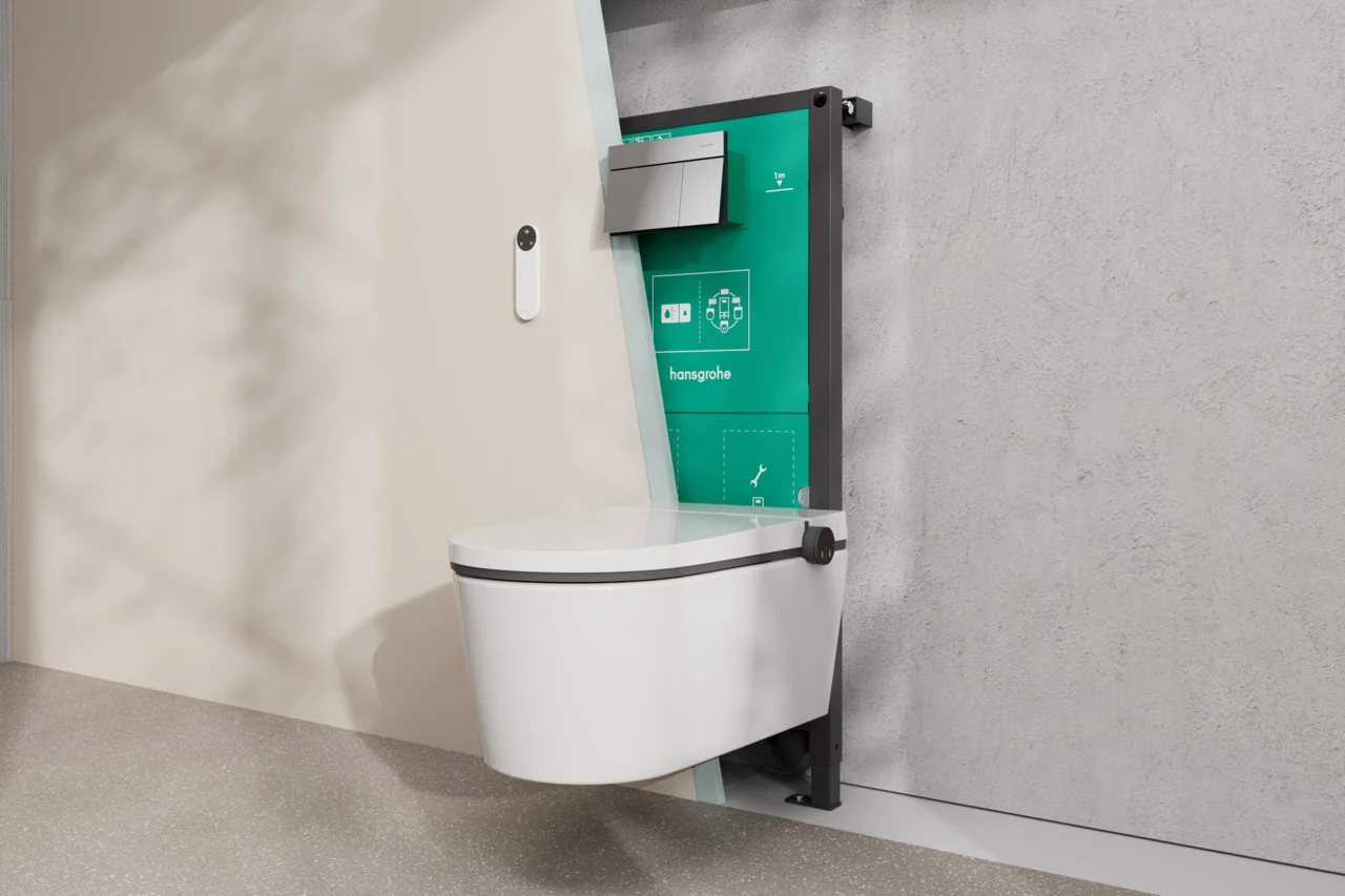Hansgrohe iFrame universal Unterputzspülkasten 1120 für Wand-WC, Trocken- und Nassbau, verstellbare Entwässerungstiefe 75–115 mm, Spülmengen 6 l / 3 l, Anschluss R ½ Hansgrohe iFrame universal Unterputzspülkasten 1120 für Wand-WC, Trocken- und Nassbau, verstellbare Entwässerungstiefe 75–115 mm, Spülmengen 6 l / 3 l, Anschluss R ½