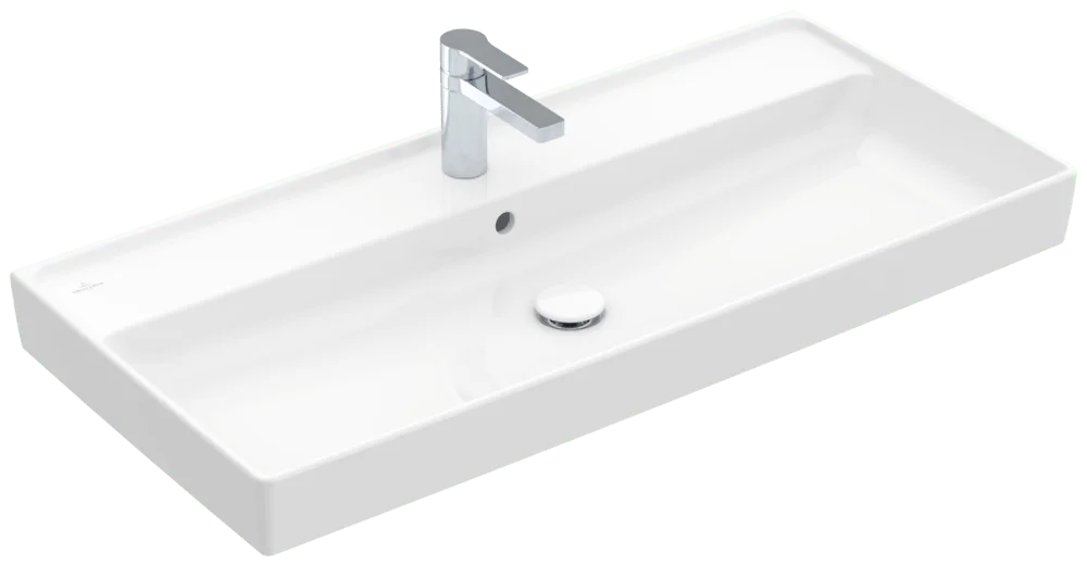 Villeroy & Boch Schrankwaschtisch Collaro 4A33A5, Rechteck, Weiß Alpin, 1000x470x160 mm, mit Überlauf