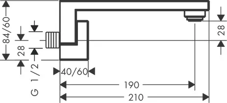 Wanneneinlauf Axor Edge Diamantschliff chrom Wanneneinlauf Axor Edge Diamantschliff chrom