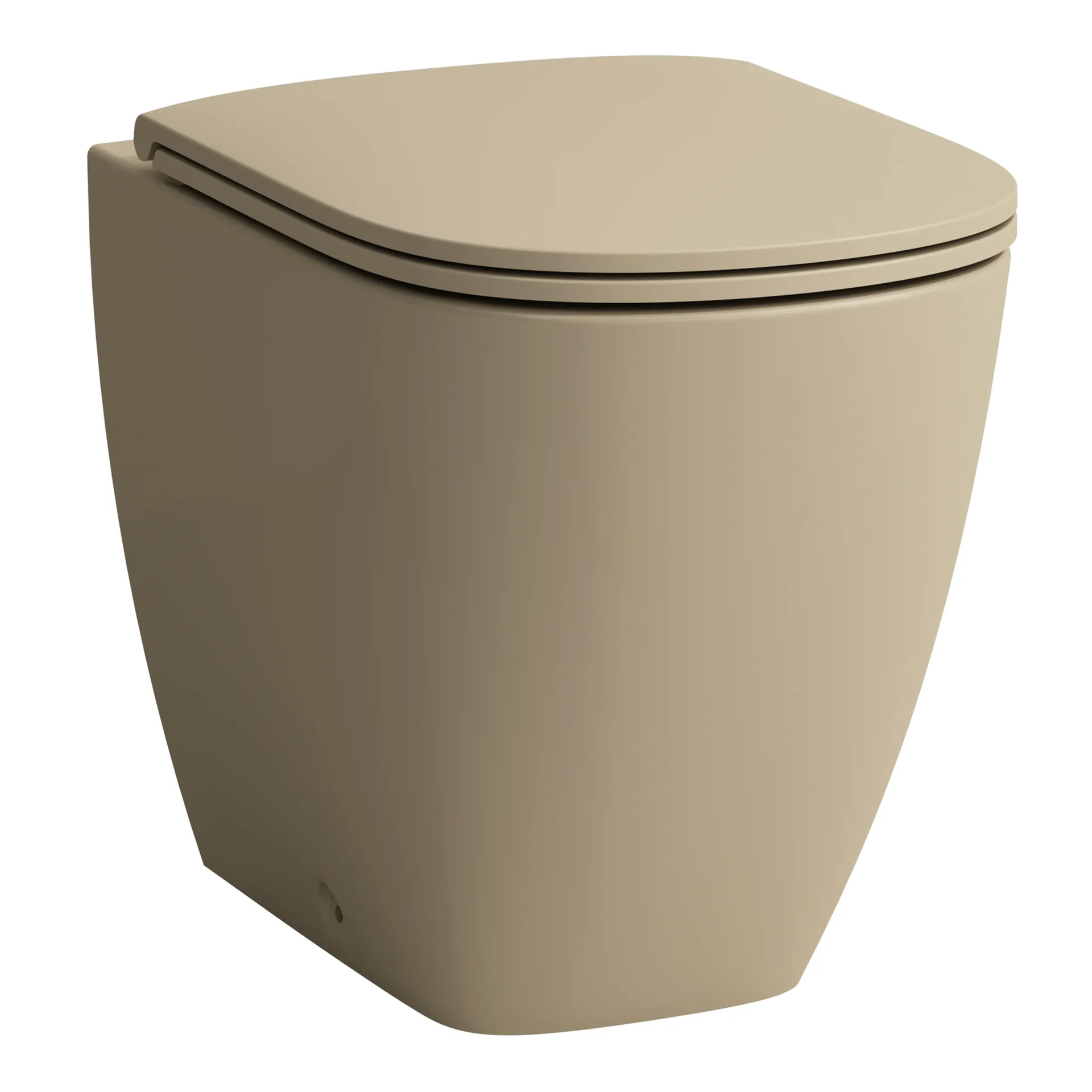 Laufen Stand-Tiefspül-WC Keramikhöhe 42 cm „Lua“ 360 × 420 × 520 mm in Bahamabeige, Abgang waagerecht, ohne Spülrand