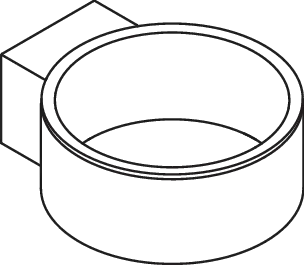 Föhnhalter des Systems 900, Halter aus Edelstahl, PVD, zur Wandmontage, mit Einsatz zum Schutz aus mattem Polyamid, schwarz, in Farbe CK (messing glänzend) Föhnhalter des Systems 900, Halter aus Edelstahl, PVD, zur Wandmontage, mit Einsatz zum Schutz aus mattem Polyamid, schwarz, in Farbe CK (messing glänzend)