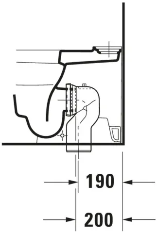 Stand-WC Kombi Happy D.2 630 mm Tiefspüler, fürSPK, Abg.Vario, weiß Stand-WC Kombi Happy D.2 630 mm Tiefspüler, fürSPK, Abg.Vario, weiß