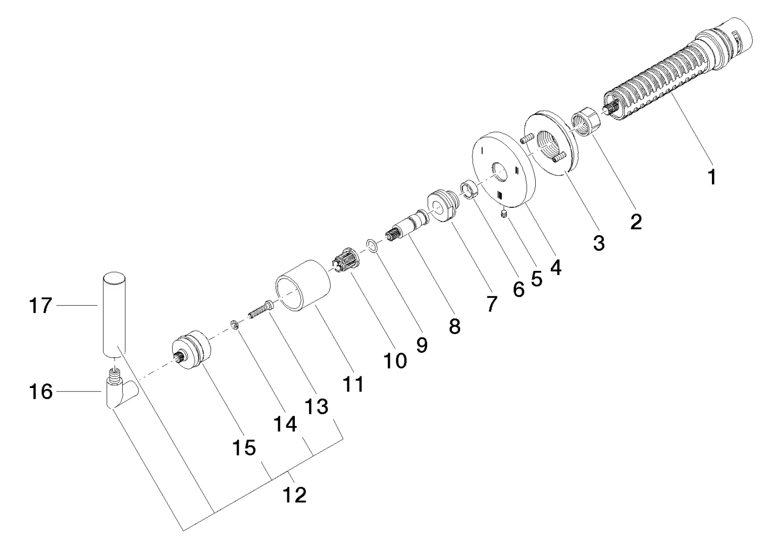 UP-Dreiwege-Umstellung TARA Chrom 36210882