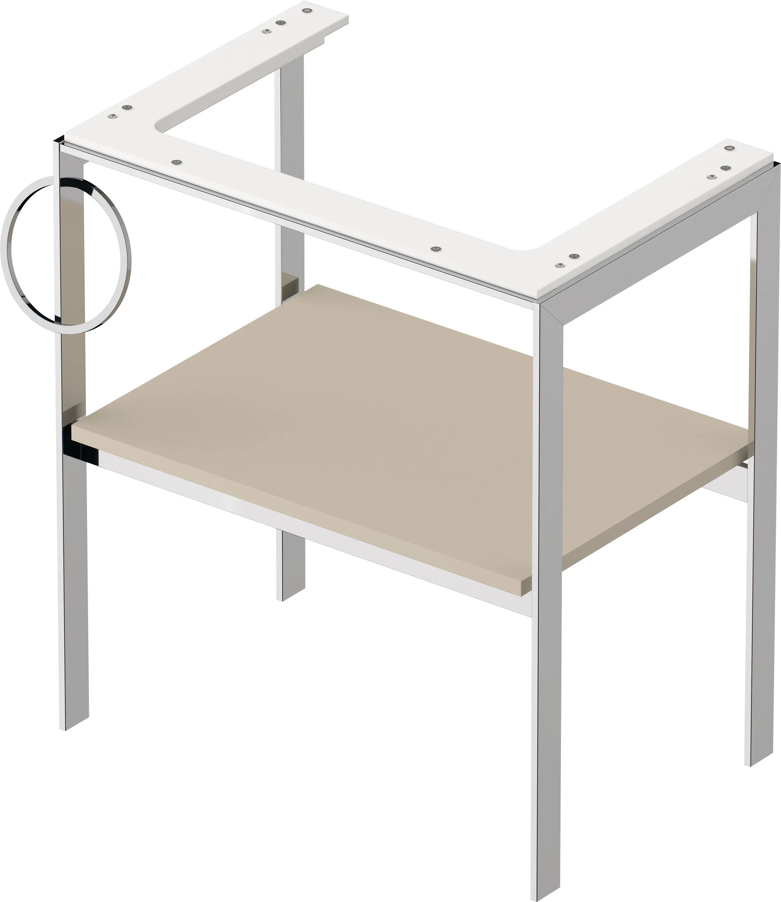 Duravit Konsole „White Tulip“ in Taupe Seidenmatt