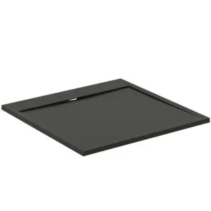 Ideal Standard Quadrat-Brausewanne Ultra Flat S i.life, 1000x1000x30 mm Schiefer, rutschfest nach DIN EN 51097 Klasse C Ideal Standard Quadrat-Brausewanne Ultra Flat S i.life, 1000x1000x30 mm Schiefer, rutschfest nach DIN EN 51097 Klasse C