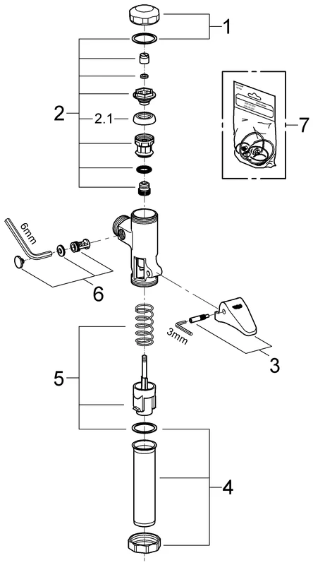 Automatic-Spüler DAL 37139, für WC, DN 20, ohne Vorabsperrung, chrom