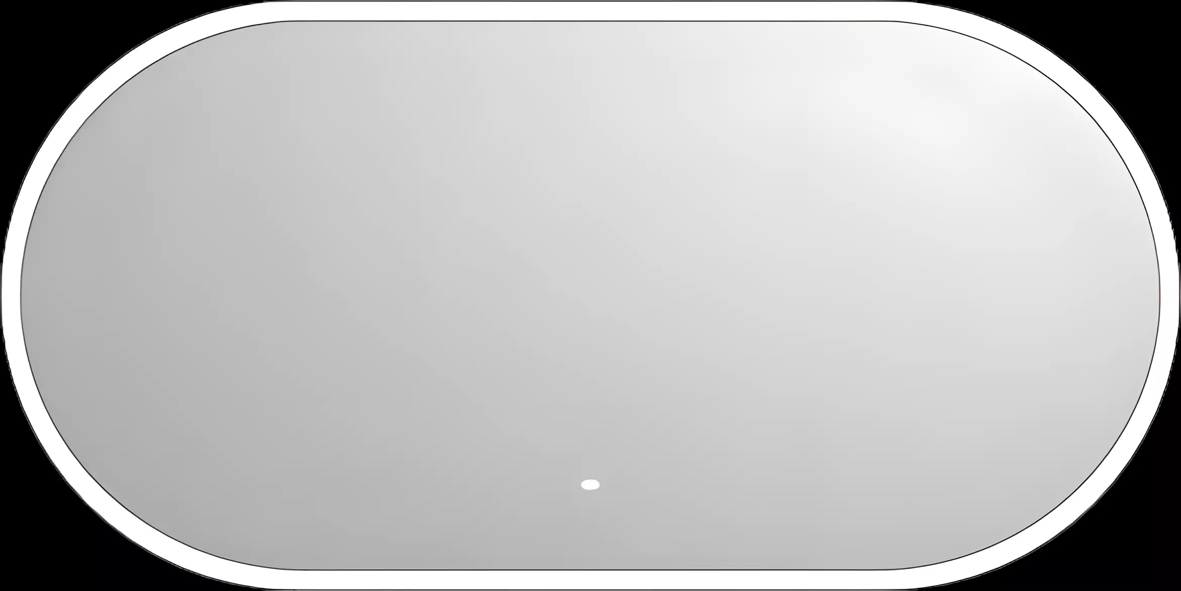 Spiegel Look 11 oval, Sonder Rahmen: Alu Eloxal