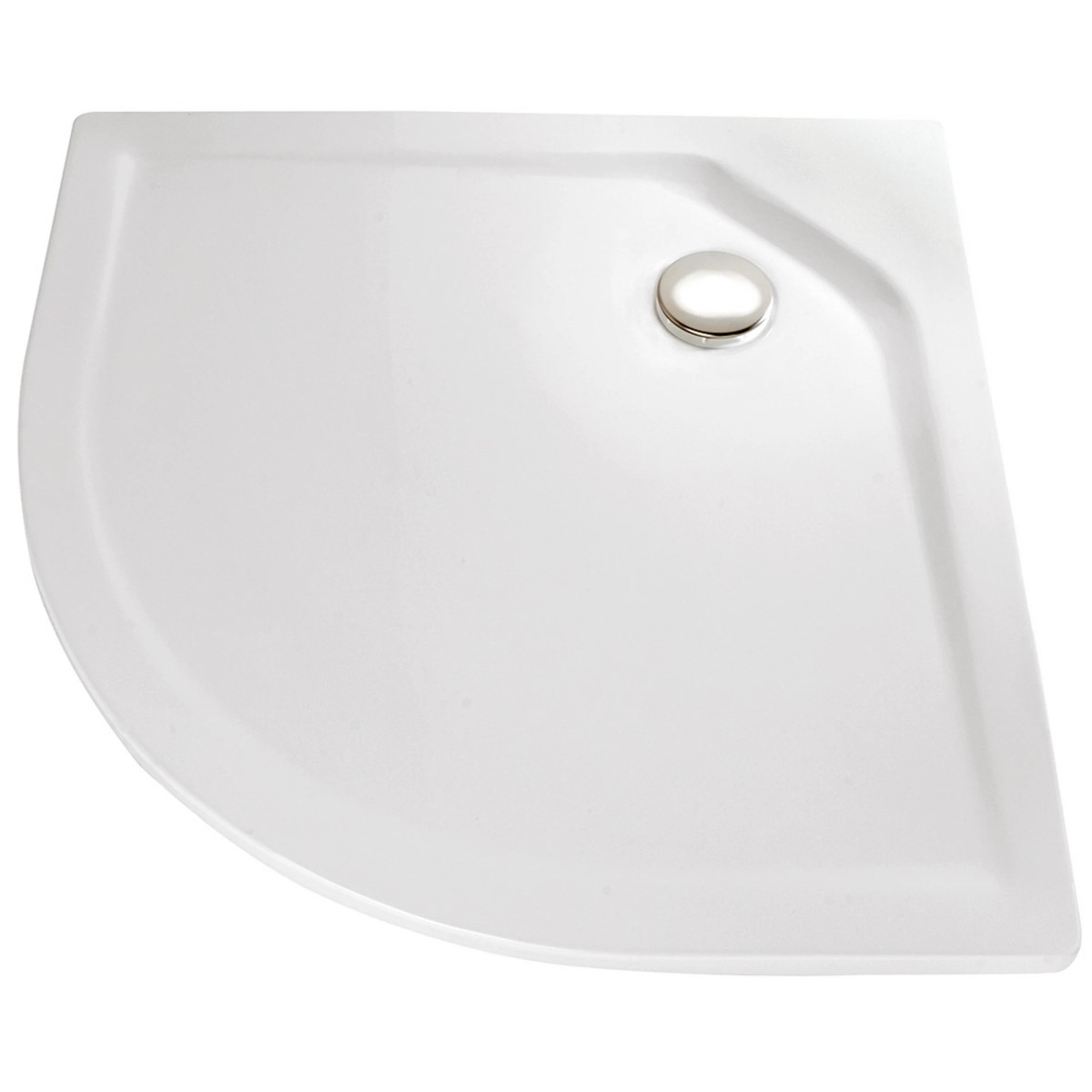 HSK viertelkreis Marmor-Polymer-Duschwanne „superflach“ mit Punktablauf 90 × 90 cm ohne, in Weiß HSK viertelkreis Marmor-Polymer-Duschwanne „superflach“ mit Punktablauf 90 × 90 cm ohne, in Weiß