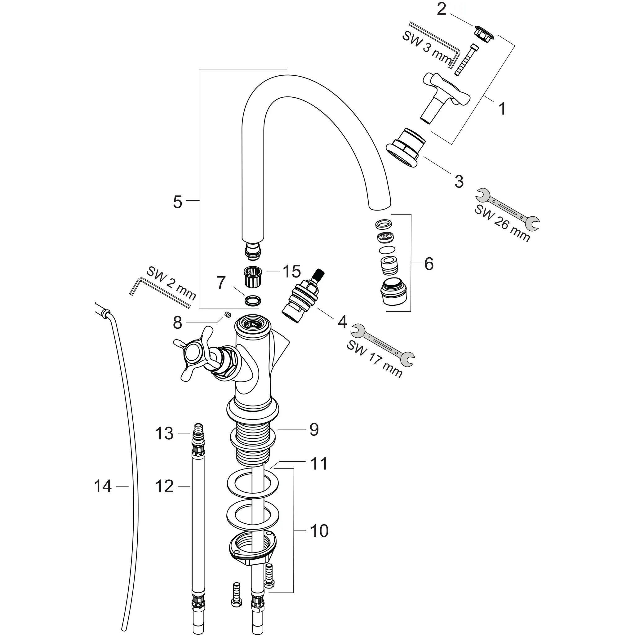 Zweigriff Waschtischarmatur Axor Montreux chrom Zweigriff Waschtischarmatur Axor Montreux chrom