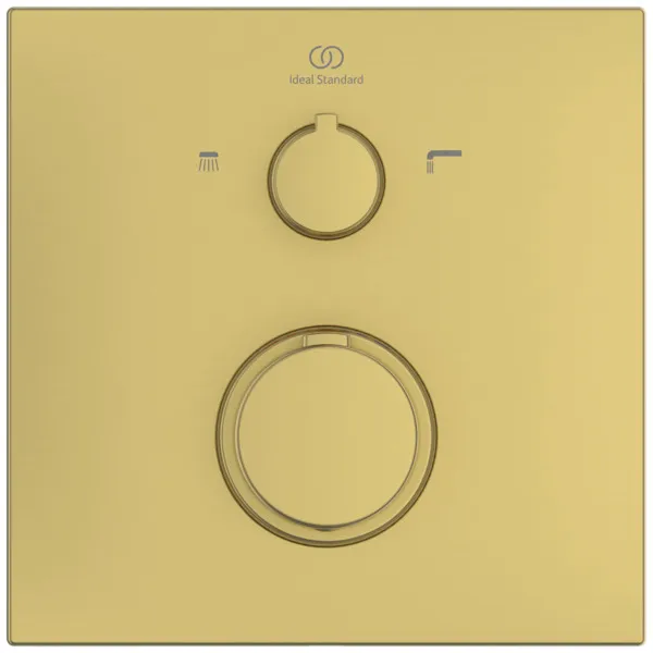 Ideal Standard Ceratherm Navigo Armaturen BUILT-IN Atelier Collections Unterputz-Attrappenbefestigung Brushed Gold Ideal Standard Ceratherm Navigo Armaturen BUILT-IN Atelier Collections Unterputz-Attrappenbefestigung Brushed Gold